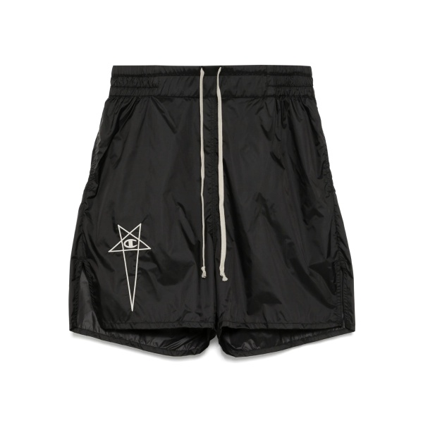 logo-embroidered shorts