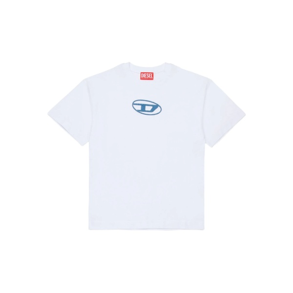 logo-embroidered T-shirt