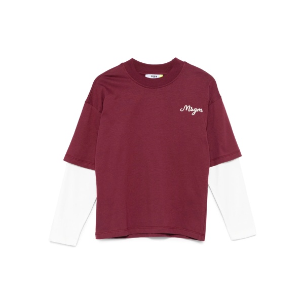 logo-embroidered T-shirt