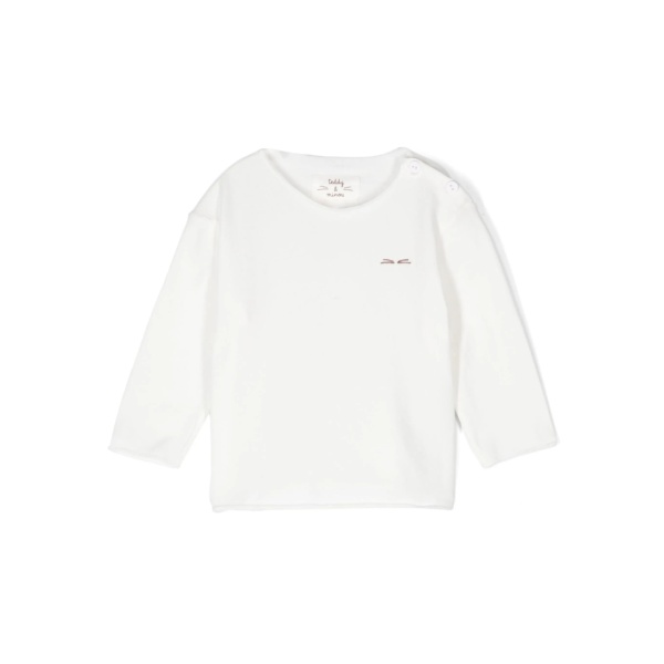 logo-embroidered T-shirt