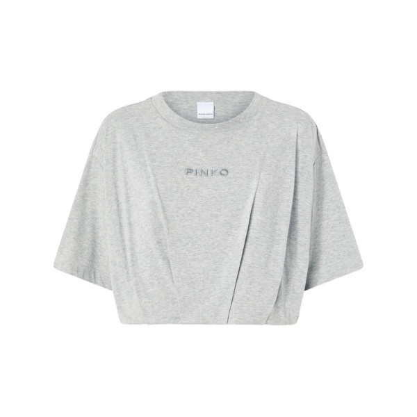 logo-embroidered T-shirt