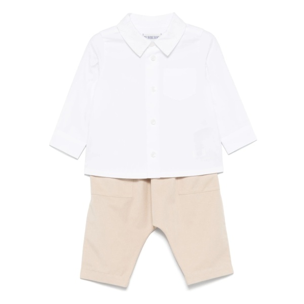 logo-embroidered trousers set
