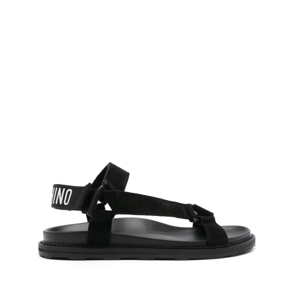 logo-jacquard sandals