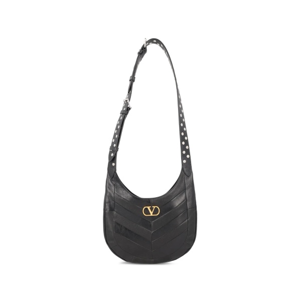 logo leather shoulder bag