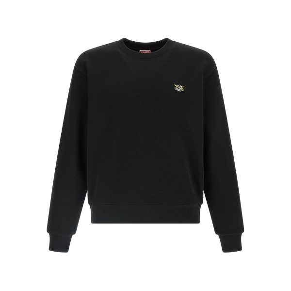 logo-patch crew-neck sweater