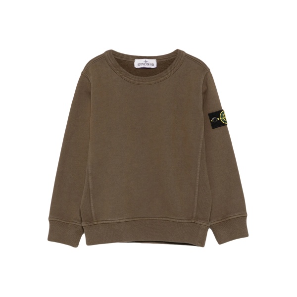 logo-patch crew-neck sweatshirt