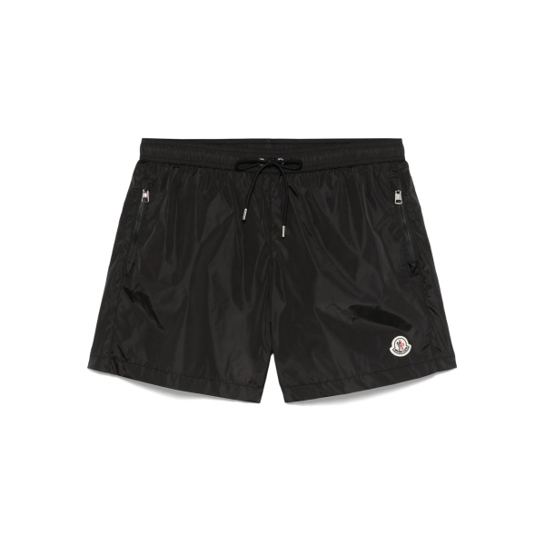 logo-patch swim shorts