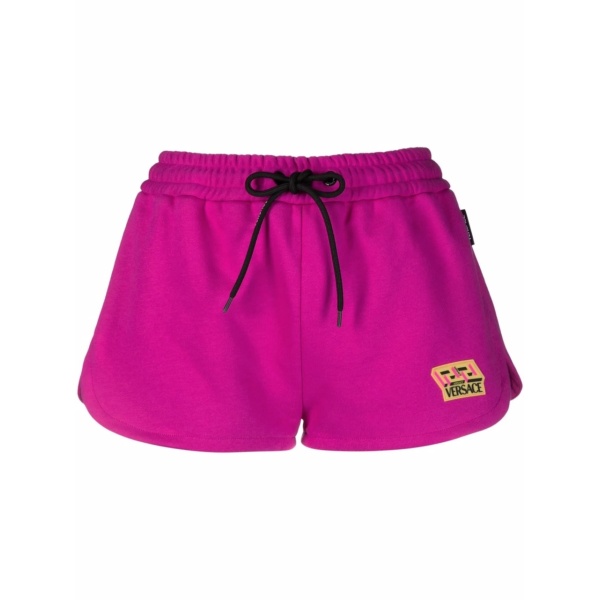 logo-patch track shorts