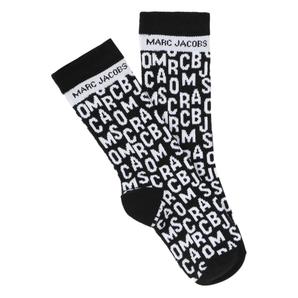 logo-pattern socks