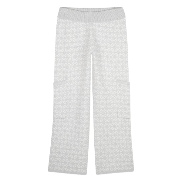 logo-patterned trousers