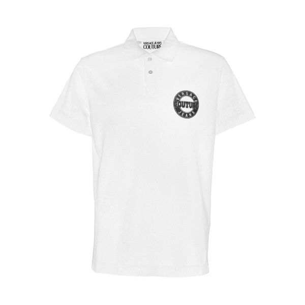 logo-plaque polo shirt