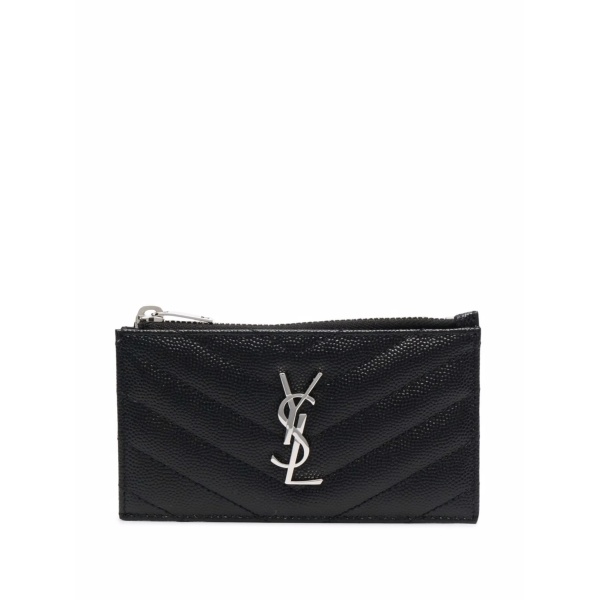 logo-plaque quilted wallet