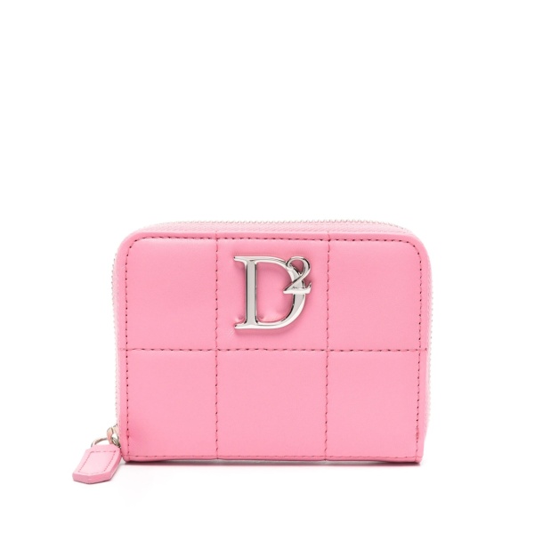 logo-plaque quilted wallet