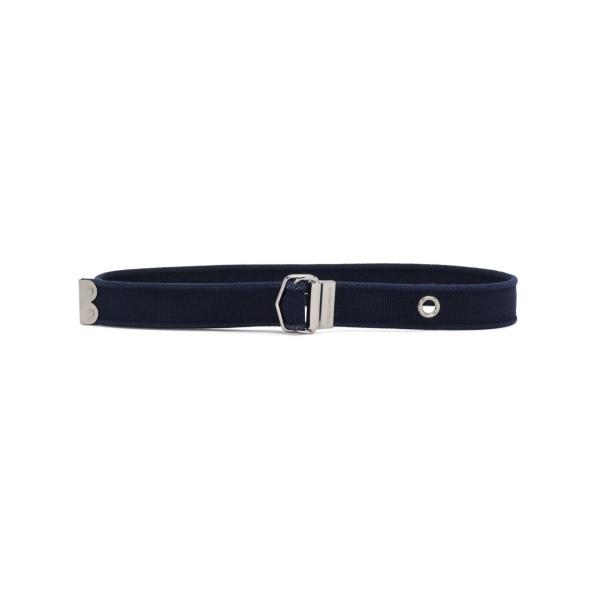 logo-print buckled belt