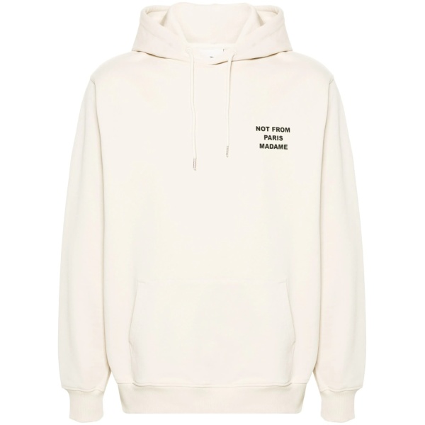 logo-print cotton hoodie
