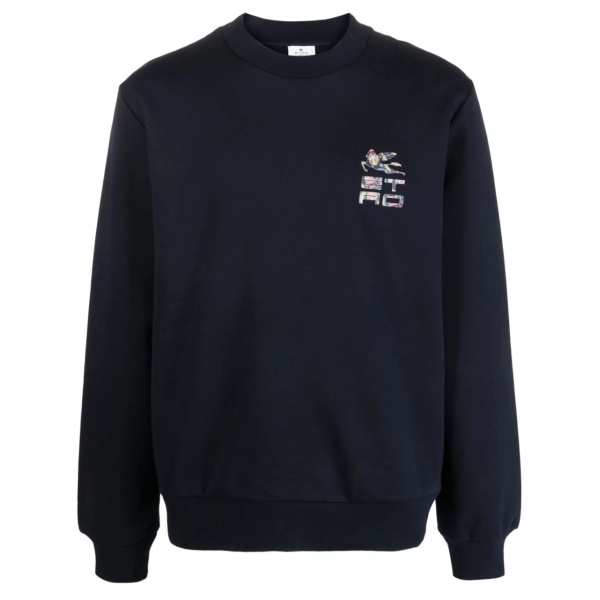 logo-print cotton sweater