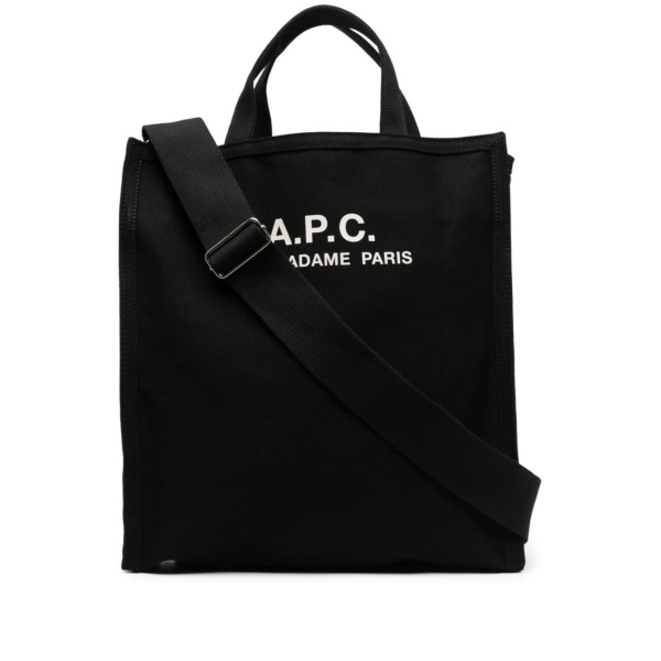 logo-print cotton tote