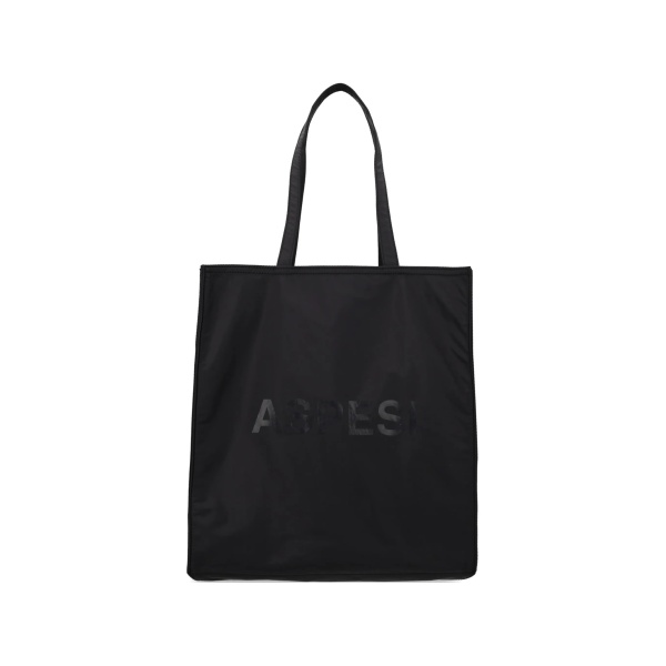 logo-print tote bag