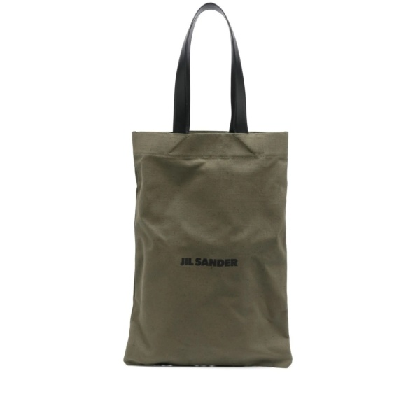 logo-print tote bag