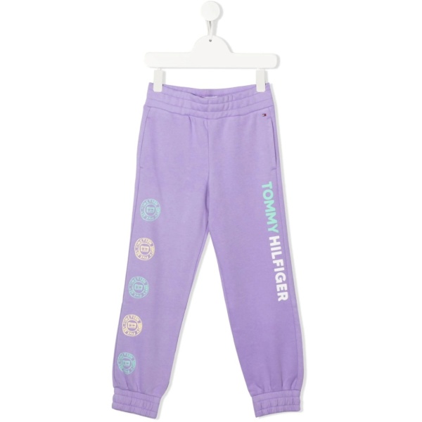 logo print track pants