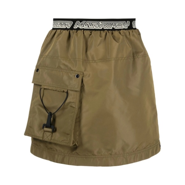 logo-waistband cargo-pocket skirt