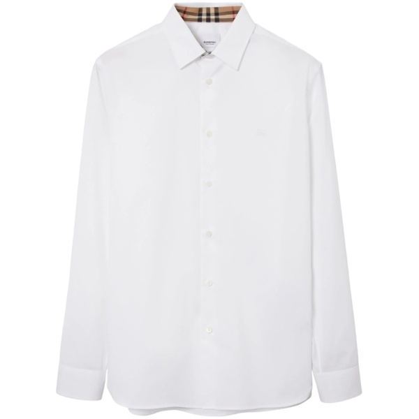 long-sleeved button-up cotton shirt