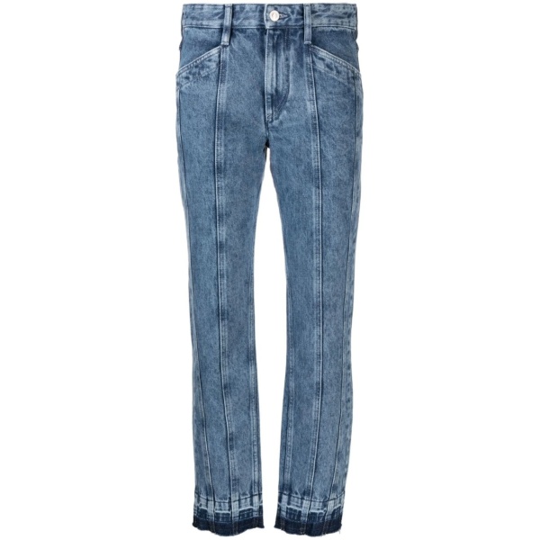 low-rise slim-cut jeans