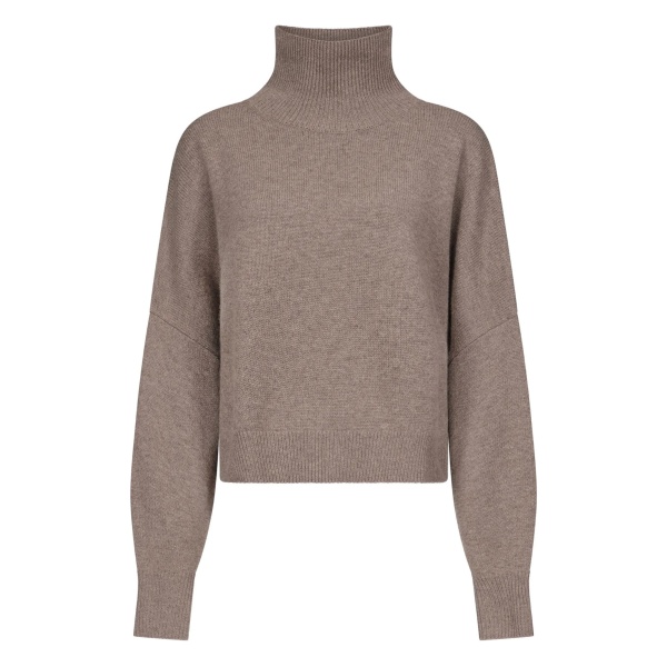 Luke ribbed-collar wool sweater