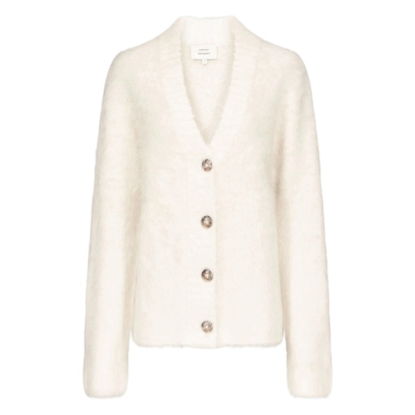 LYNN hairy V-neck cardigan