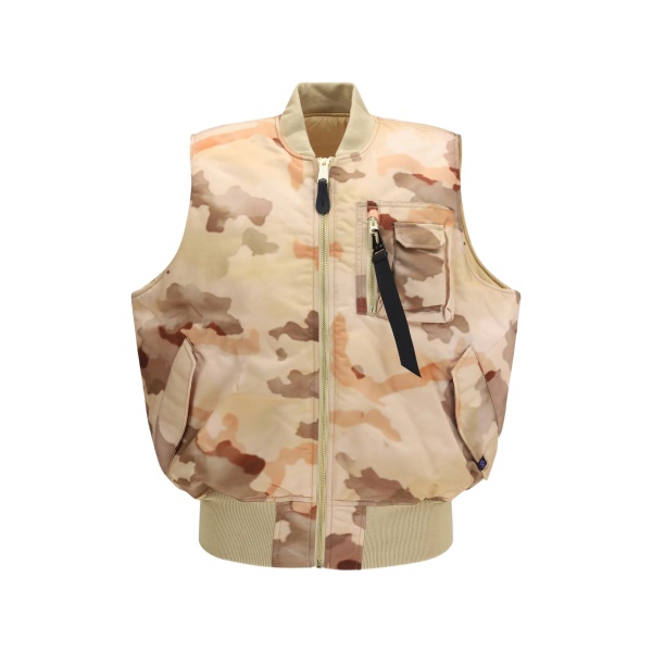 MA-1 camouflage-print vest