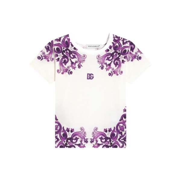 Majolica-print T-shirt