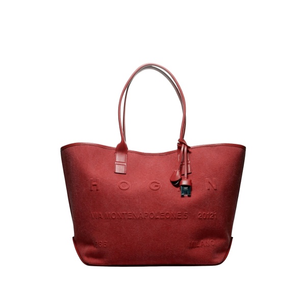 medium Address embossed tote bag