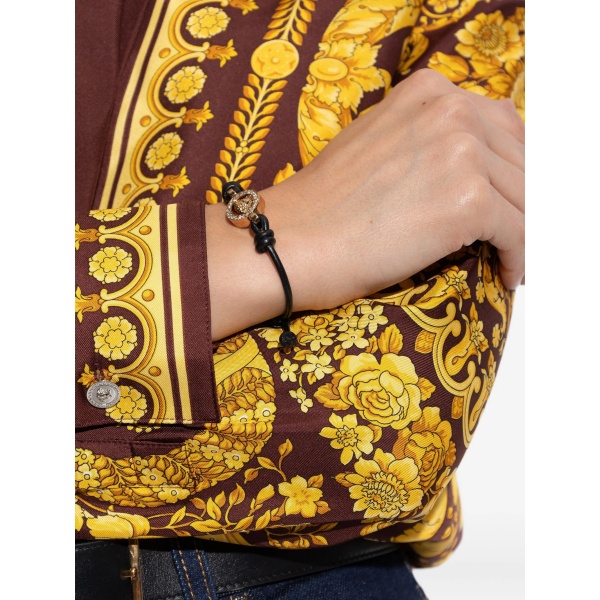 Medusa Head leather bracelet