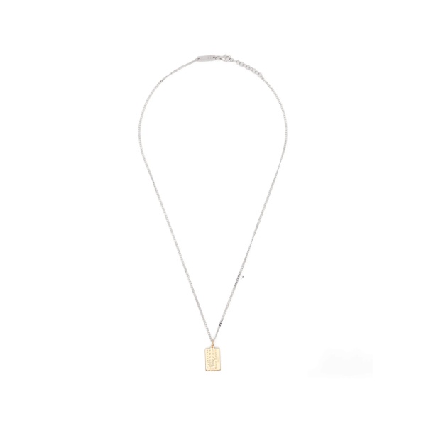 numeric-logo-pendant necklace
