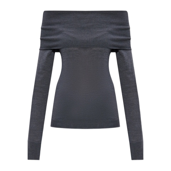 off-shoulder sweater
