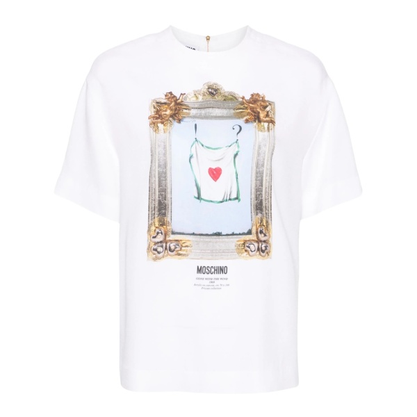 painting-print crepe blouse