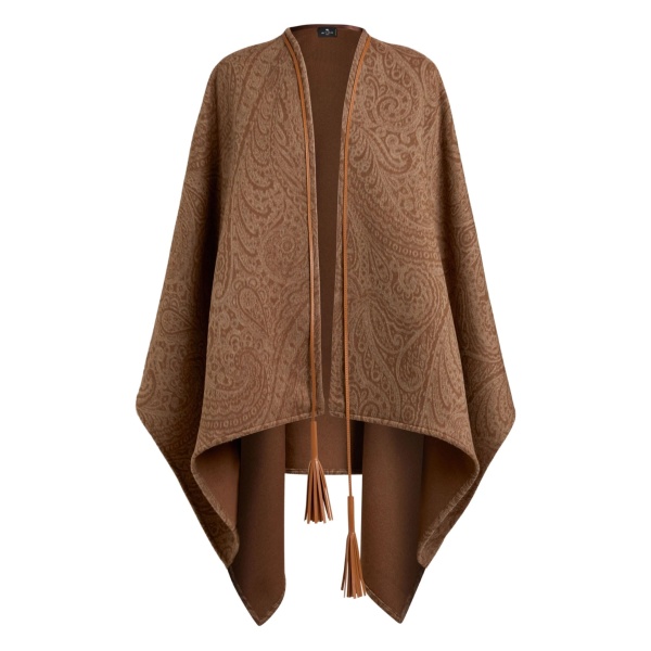 paisley jacquard cape