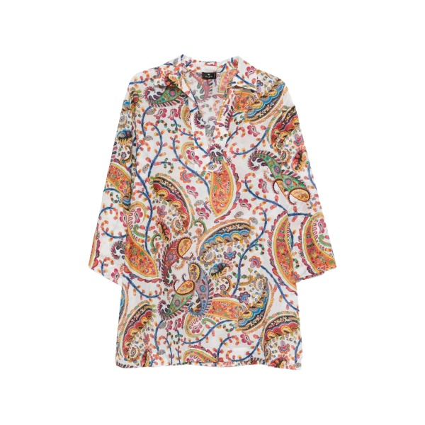 paisley V-neck blouses