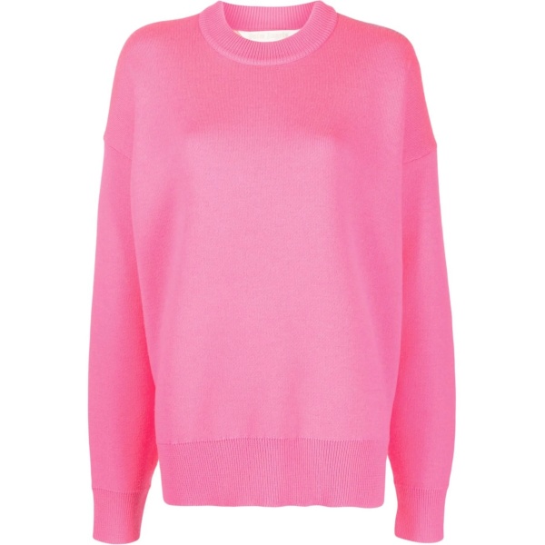 palm-tree intarsia-knit jumper