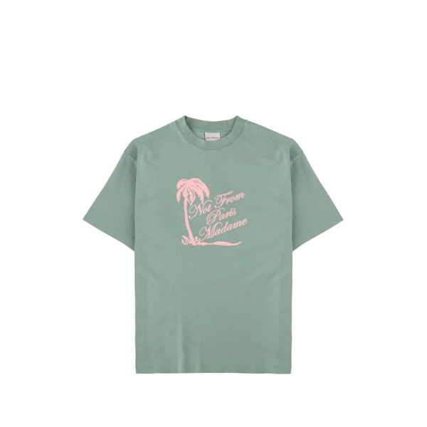 palm-tree print T-shirt