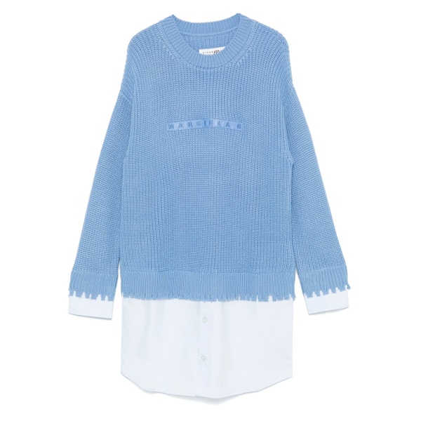 panelled sweater