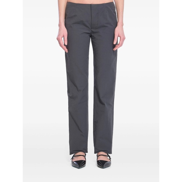 pintuck-detail trousers