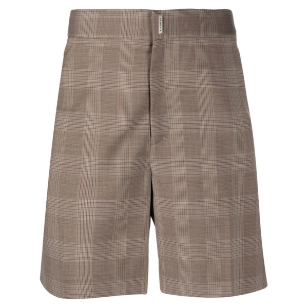 plaid tailored shorts