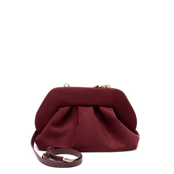 pleated clutch bag