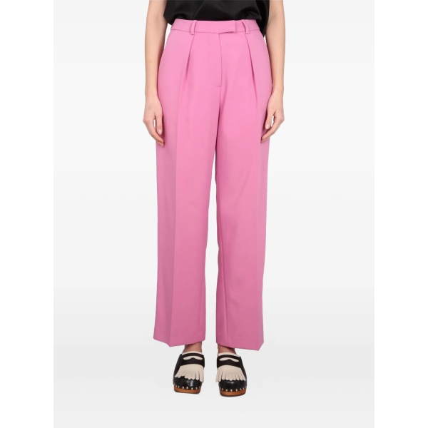 pleated-front trousers