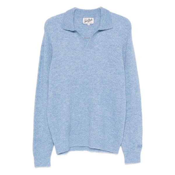 polo-collar sweater
