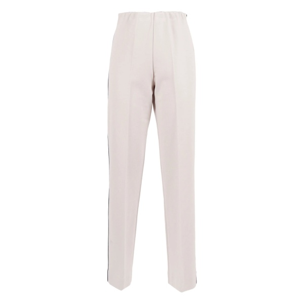 pressed-crease trousers