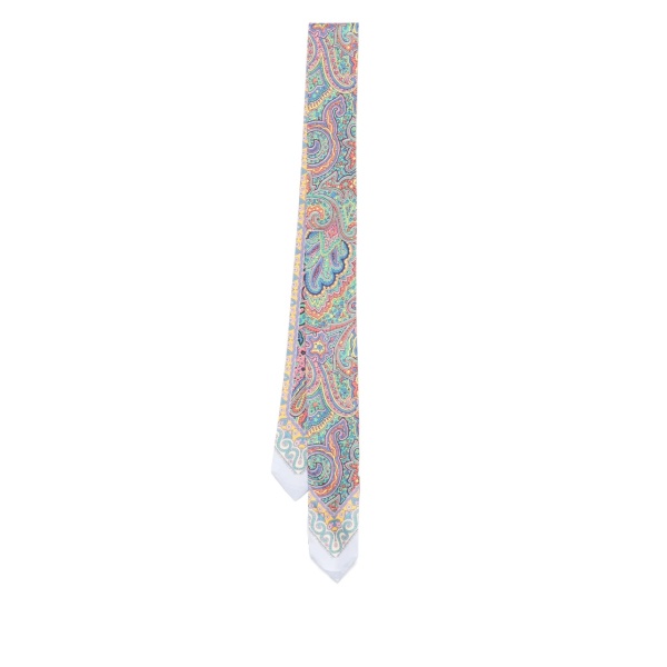 printed silk scarf