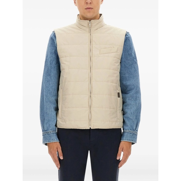 quilted zipped gilet