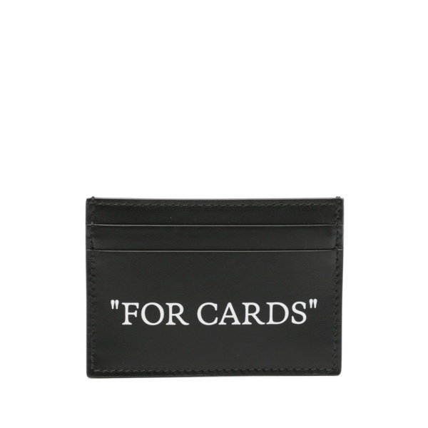 Quote Bookish leather cardholder
